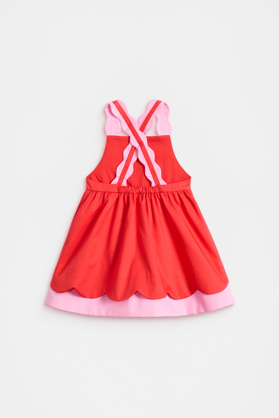 Scallop Dress  Strawberry Red