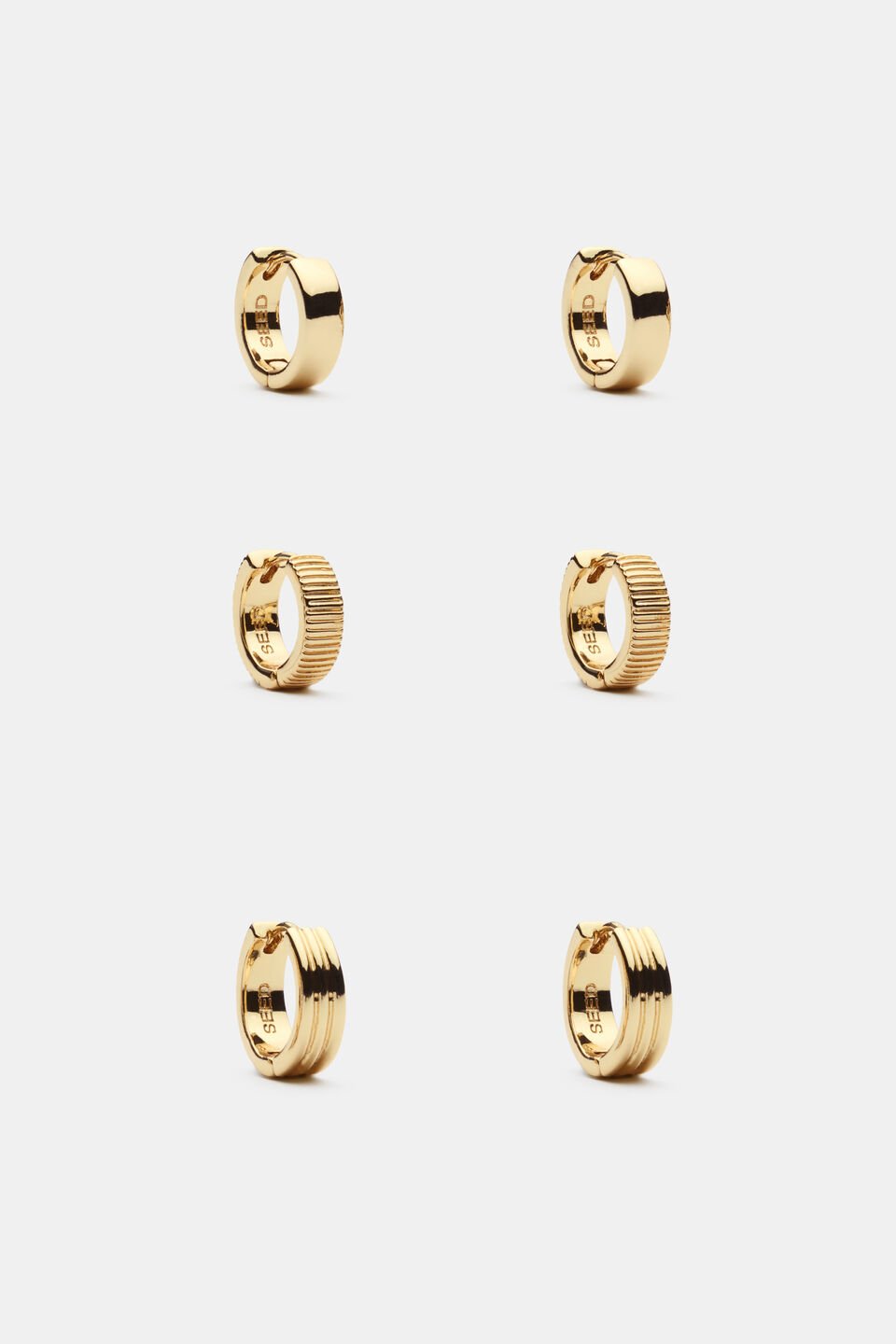 Fluted Ear Pack  Gold