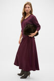 Australian Merino V Neck Knit  Plum Red  hi-res