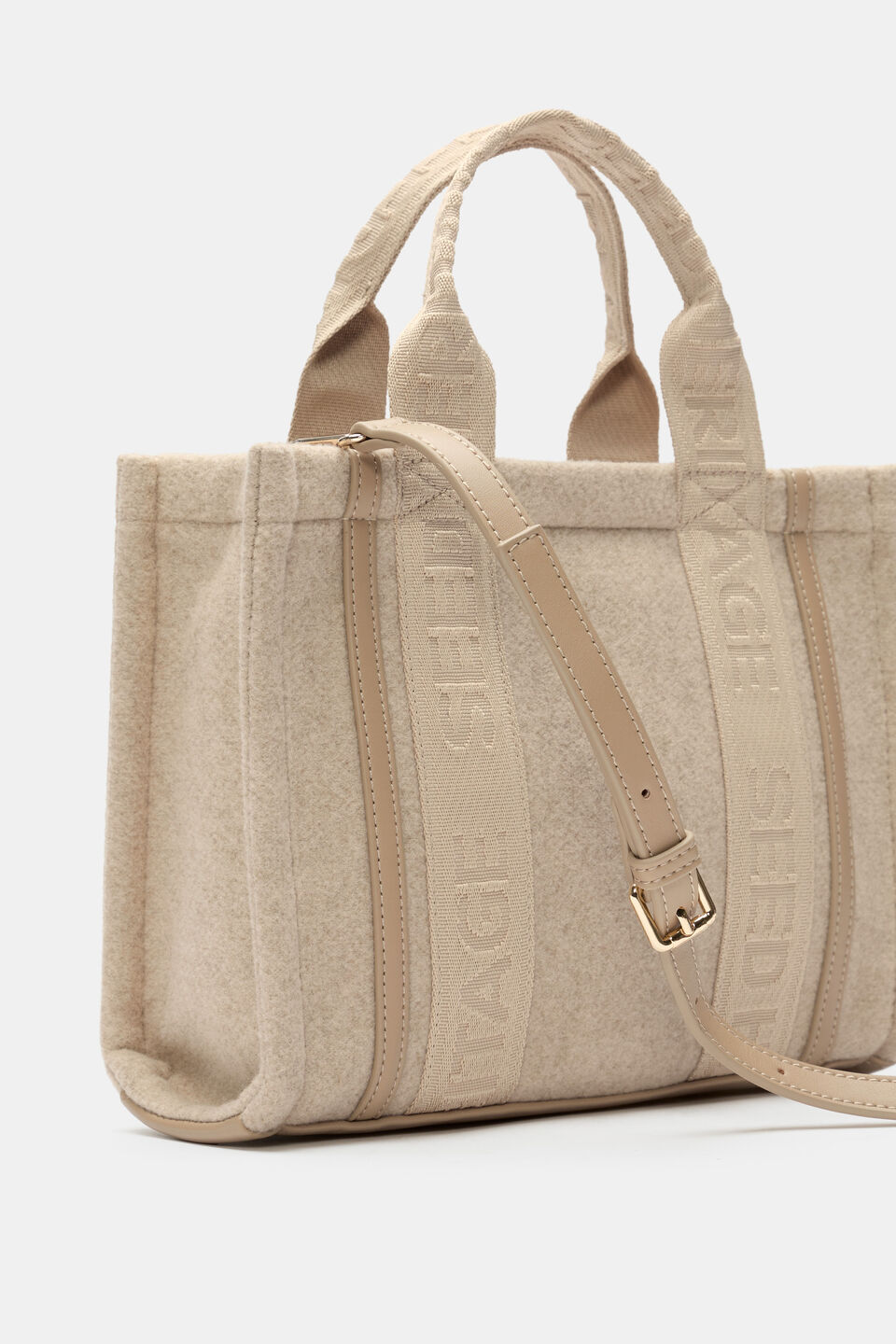 Felt Mini Tote  Sandstone
