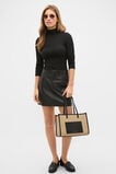 Leather Detail Carry All Mini Tote  Sandstone  hi-res