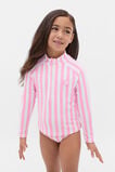 Stripe Rash Set  Candy Pink  hi-res