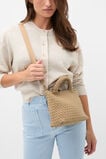Woven Textured Crossbody Bag  Sandstone  hi-res