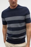 Stripe Knit Tee  Midnight Blue  hi-res
