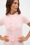 Textured Cotton Blend Cardigan  Pale Blossom  hi-res