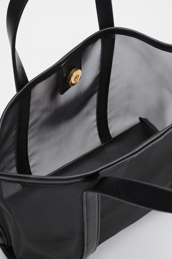 Mesh Mini Tote  Black  hi-res