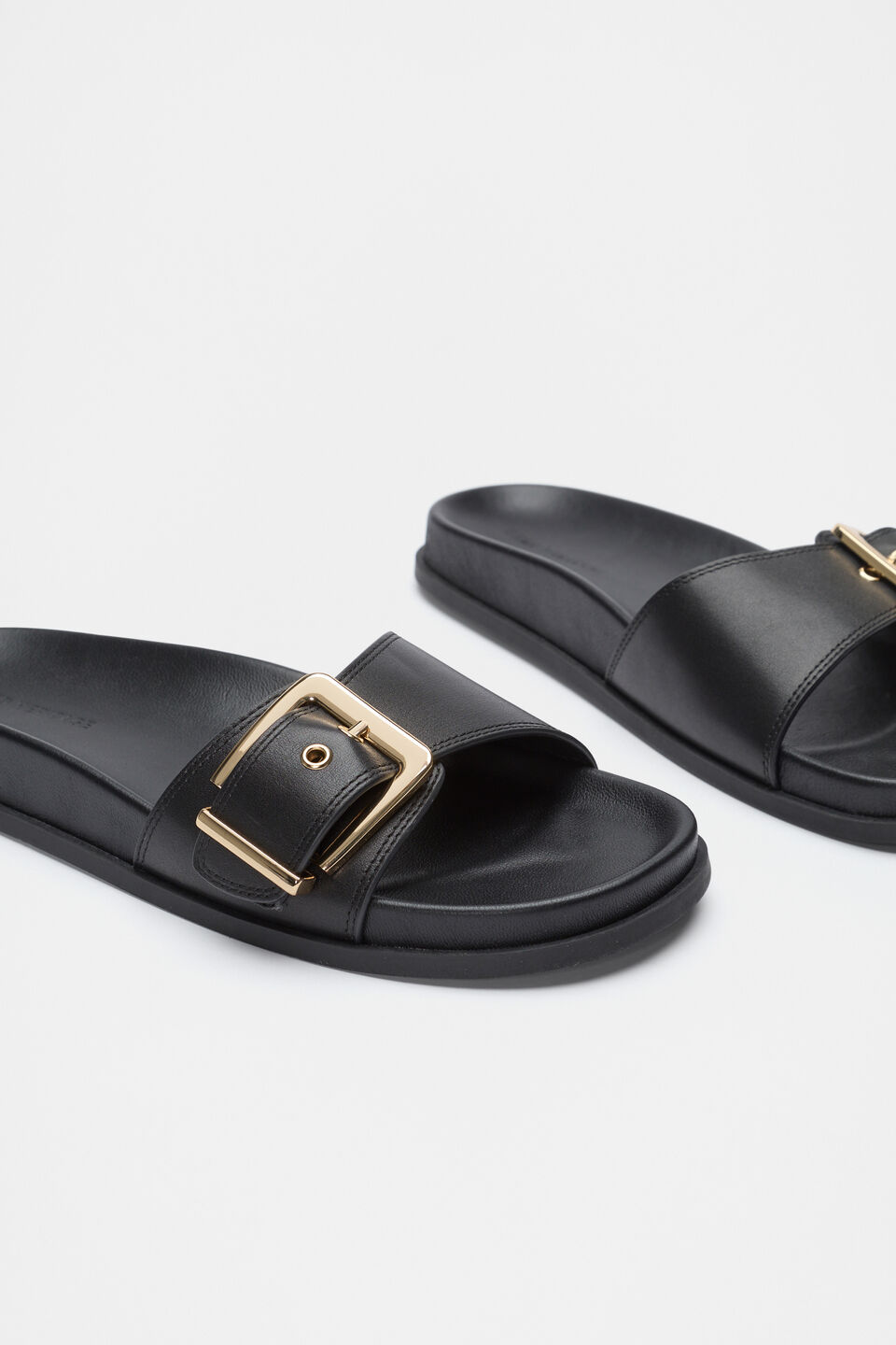 Asher Buckle Slide  Black