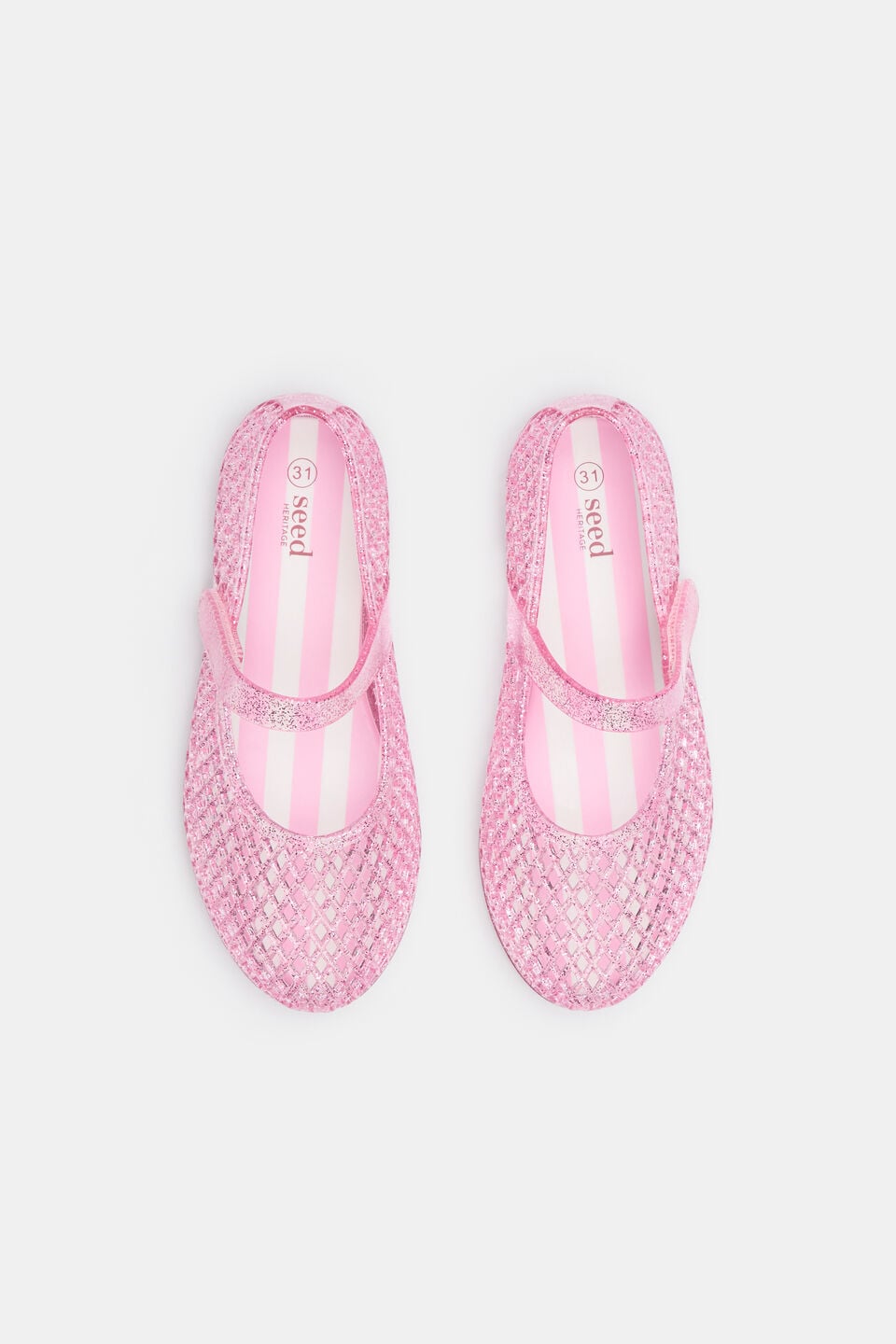Cage Jelly Ballet  Pink Glitter