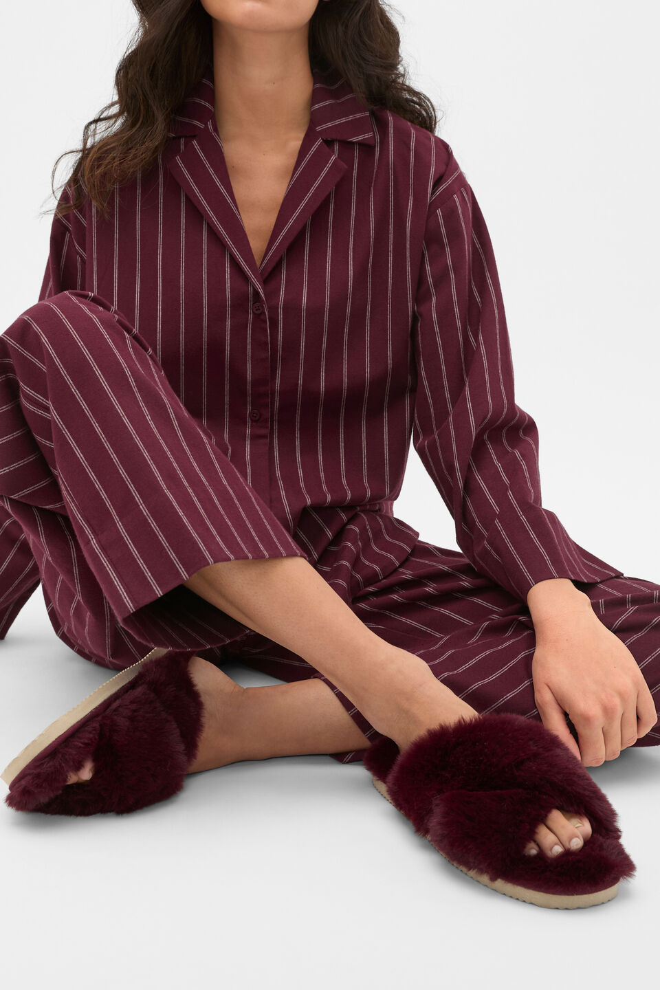 Slippers  Plum Red