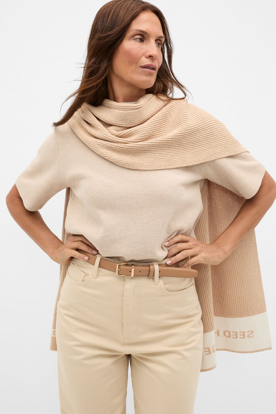 Cora Leather Belt  Caramel