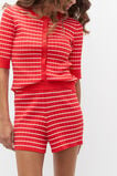 Stripe Knit Short  Electric Crimson Stripe  hi-res
