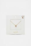 Initial Jewel Bubble Necklace  E  hi-res
