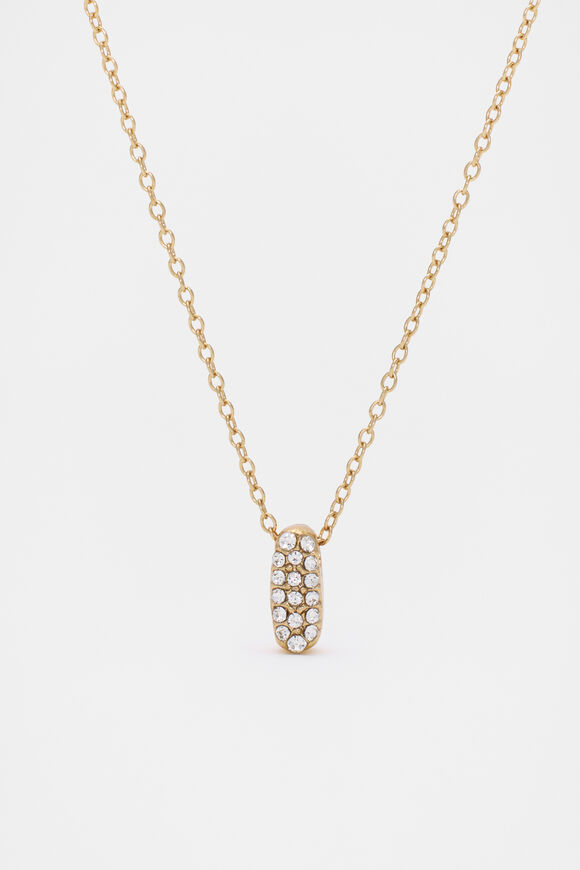 Initial Jewel Bubble Necklace  I  hi-res