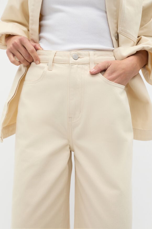 Denim Wide Leg Jean  Tofu  hi-res