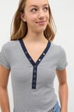 Snap Rib Tee  New Navy  hi-res