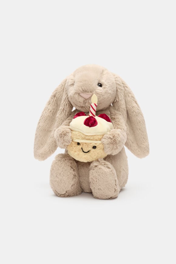 Jellycat Bashful Bunny Birthday  Beige  hi-res