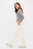 Placket Rib Stripe Tee  Chocolate  hi-res