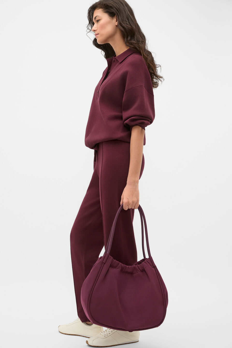 Double Knit Pant  Plum Red