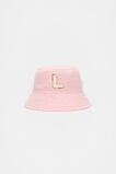 Pink Initial Bucket Hat  L  hi-res