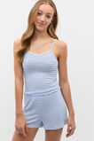 Stripe Pointelle Pyjama  Ocean  hi-res