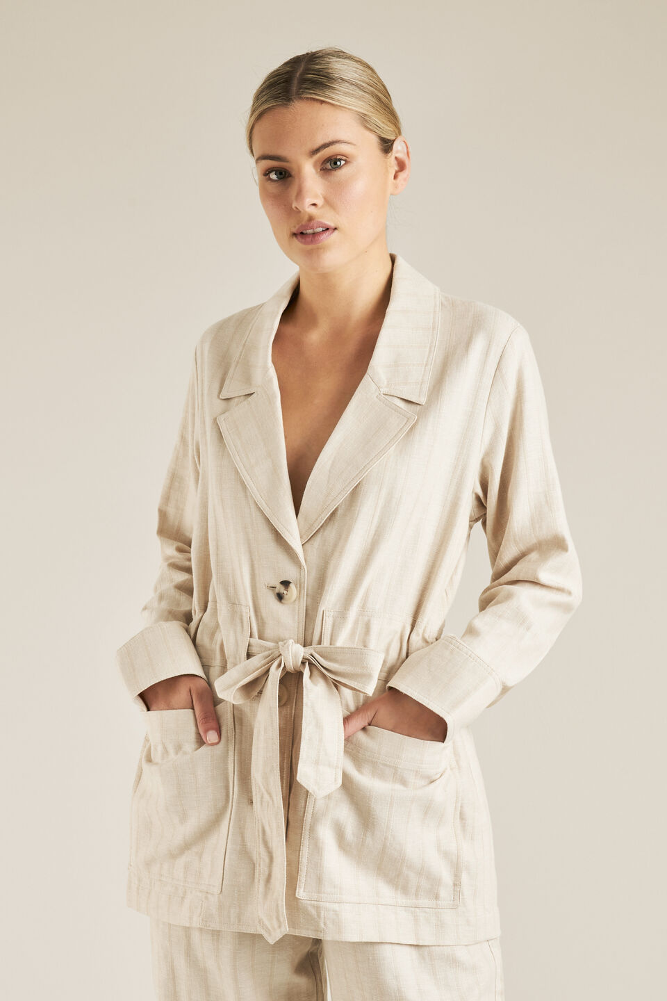 Self Stripe Jacket  