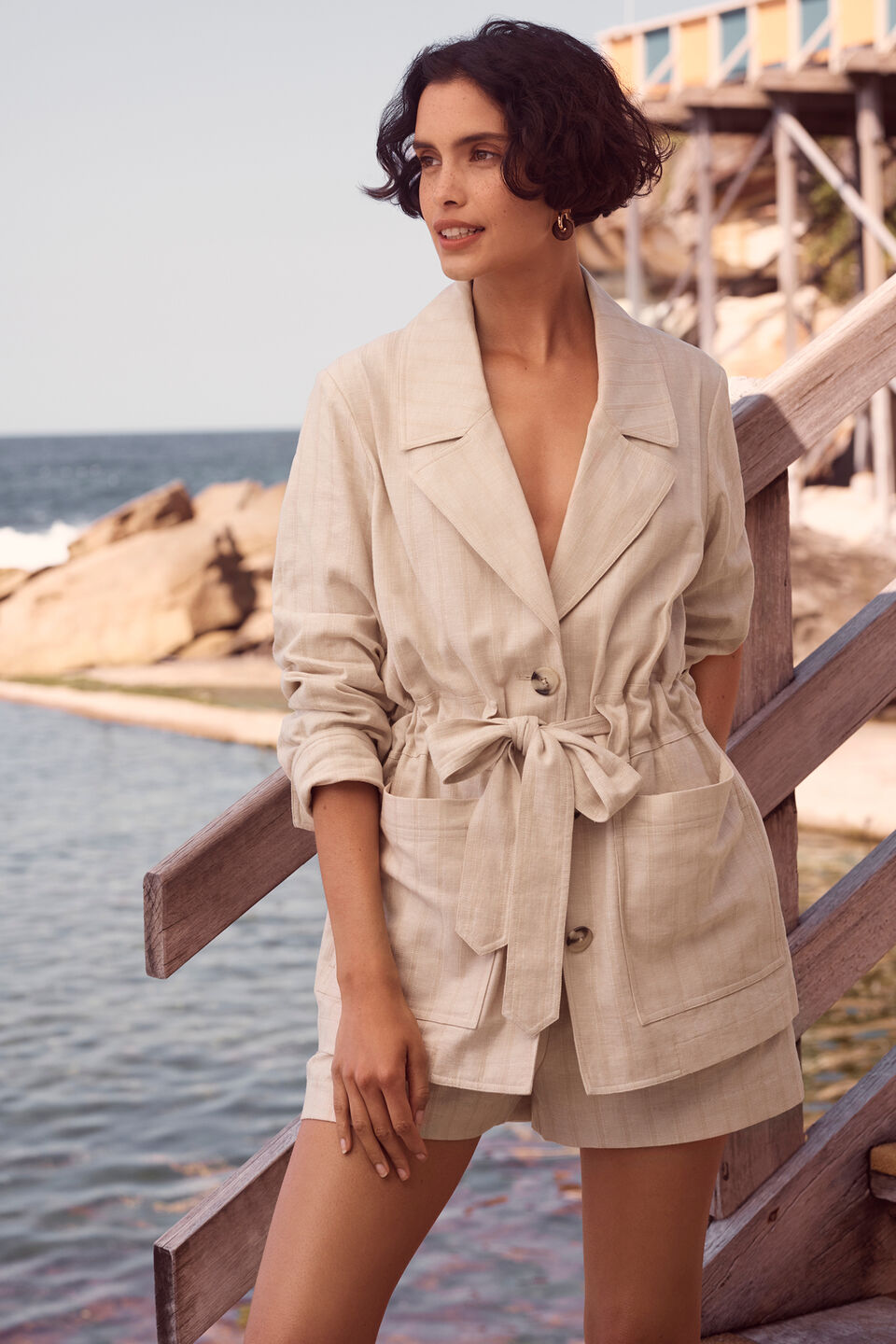 Self Stripe Jacket  