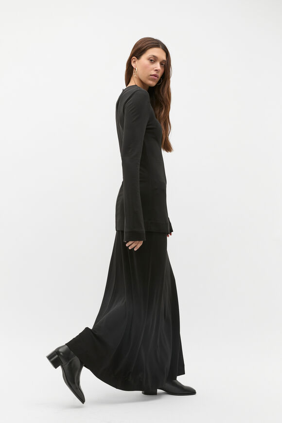 Micro Jersey Layering Top  Black  hi-res