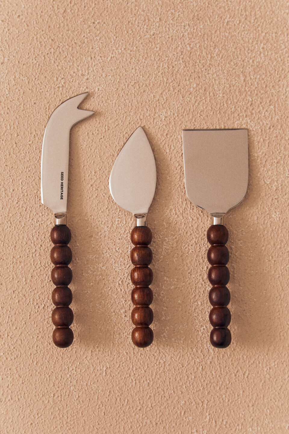 Shai Cheese Knife Set  Silver