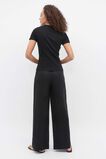 Core Australian Cotton Rib Tee  Black  hi-res