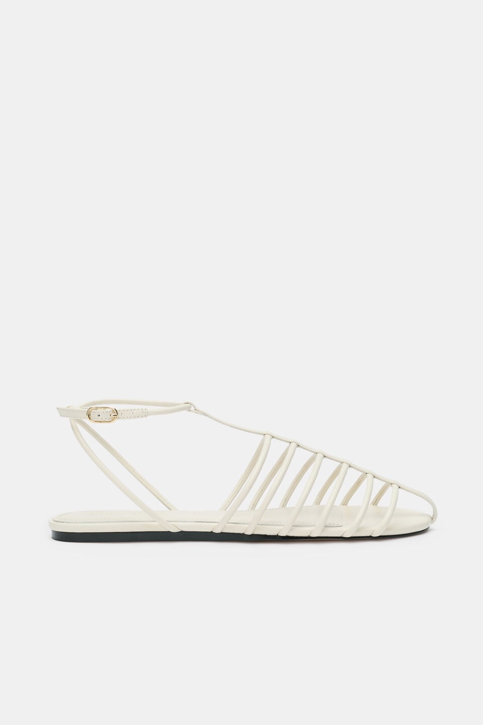 Vera Fine Caged Sandal  Cream
