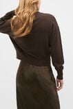 Australian Merino Relaxed Cardigan  Coffee Bean  hi-res