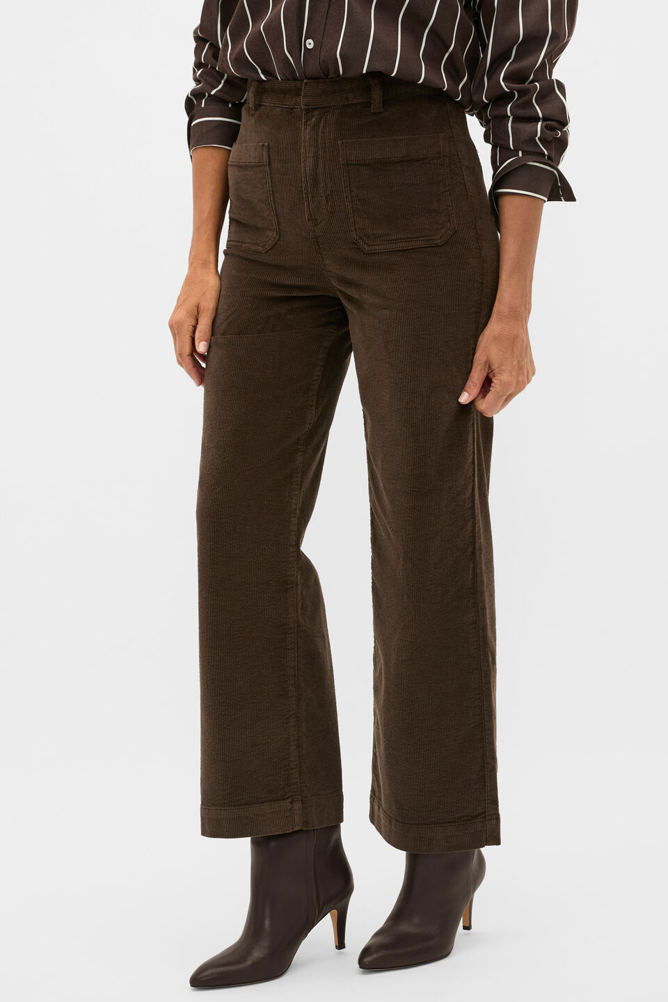 Corduroy Pocket Front Pant  Coffee Bean