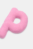 Pink Boucle Initial Cushion  P  hi-res