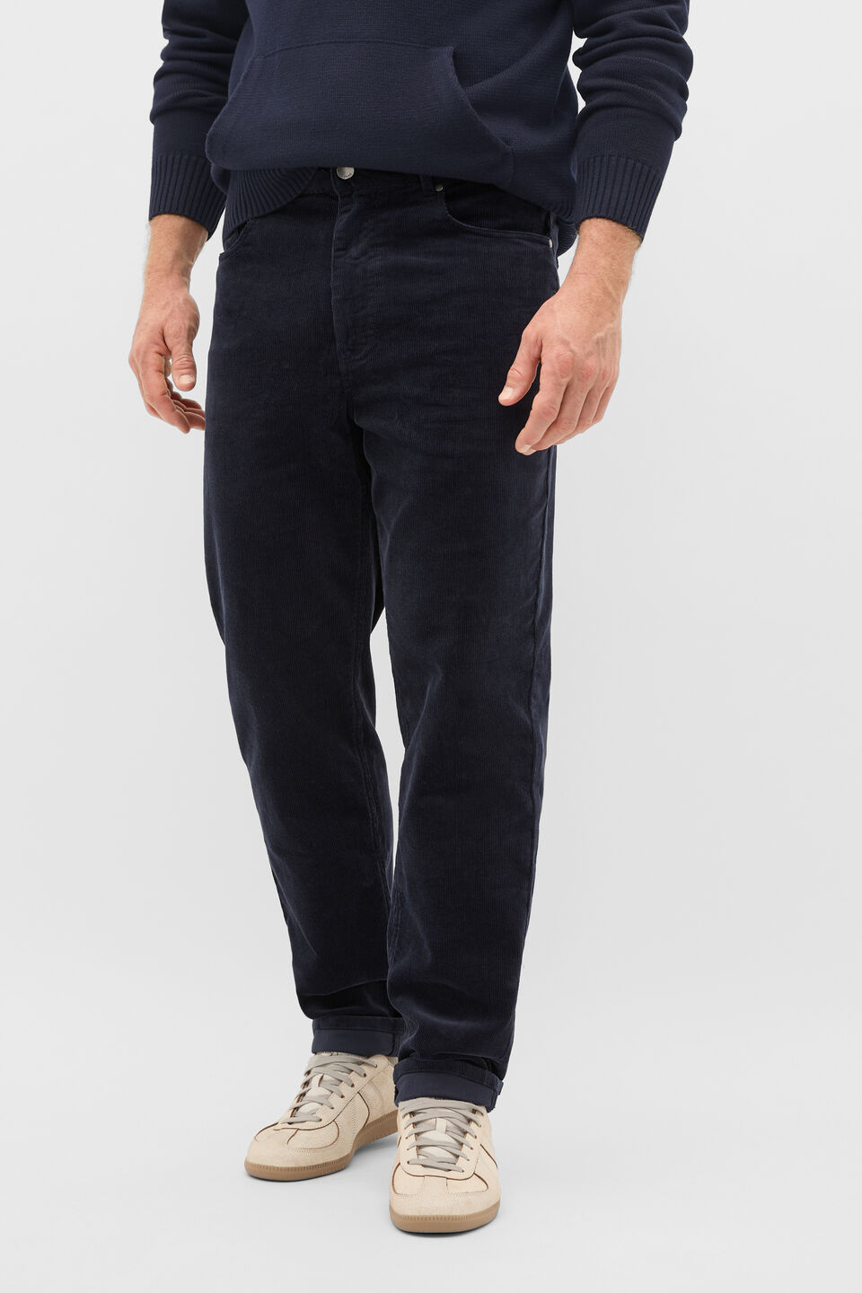 5 Pocket Cord Pants  Midnight Blue