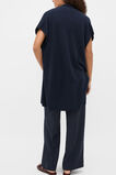 Rib Knit Poncho  Twilight Blue  hi-res