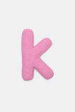 Pink Boucle Initial Cushion  K  hi-res