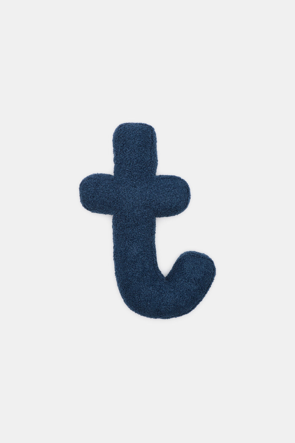 Blue Boucle Initial Cushion  T