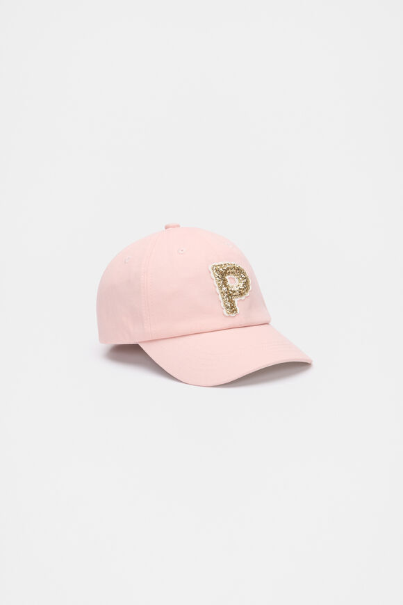Pink Initial Cap  P  hi-res