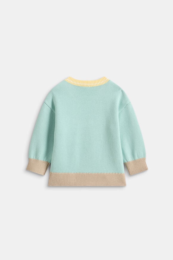 Logo Knit Sweater  Dark Mint  hi-res