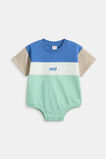 Spliced Logo Romper  Multi  hi-res