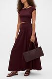 Woven East West Tote  Plum Red  hi-res