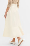Soft Denim Side Buckle Skirt  Coconut Cream  hi-res