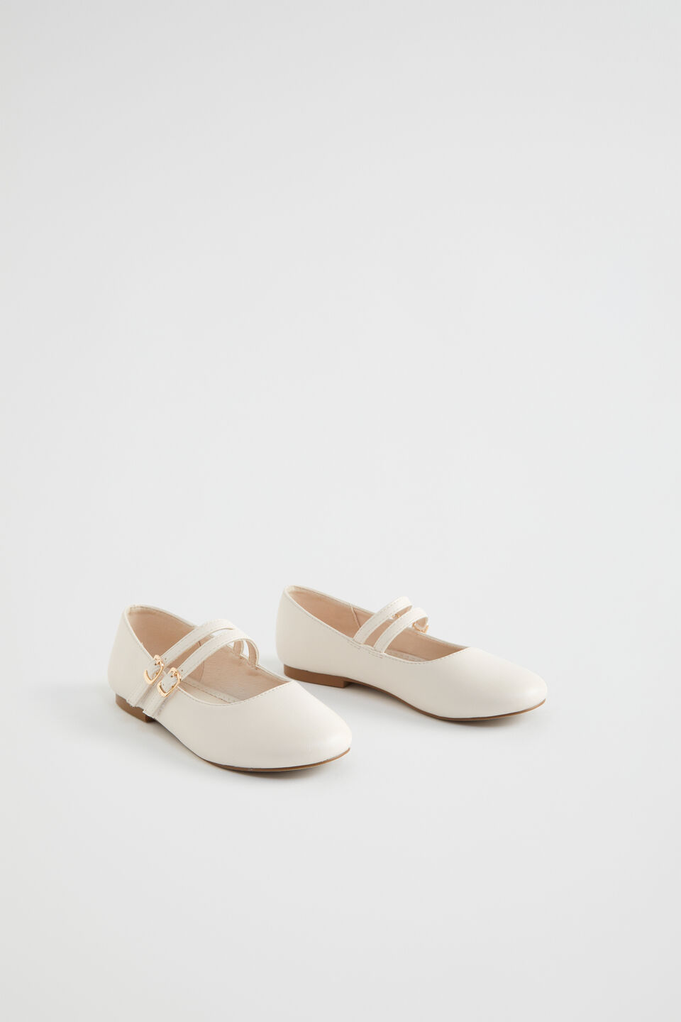 Twin Strap Ballet  Creme