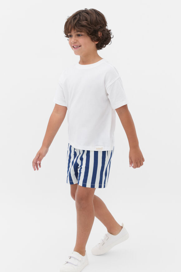 Core Stripe Track Short  French Navy  hi-res