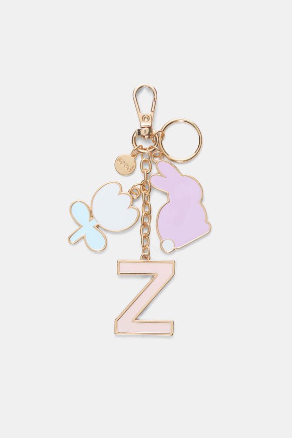 Bunny Initial Keyring  Z  hi-res