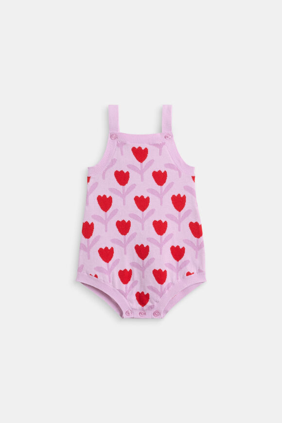 Tulip Knit Onesie  Orchid  hi-res