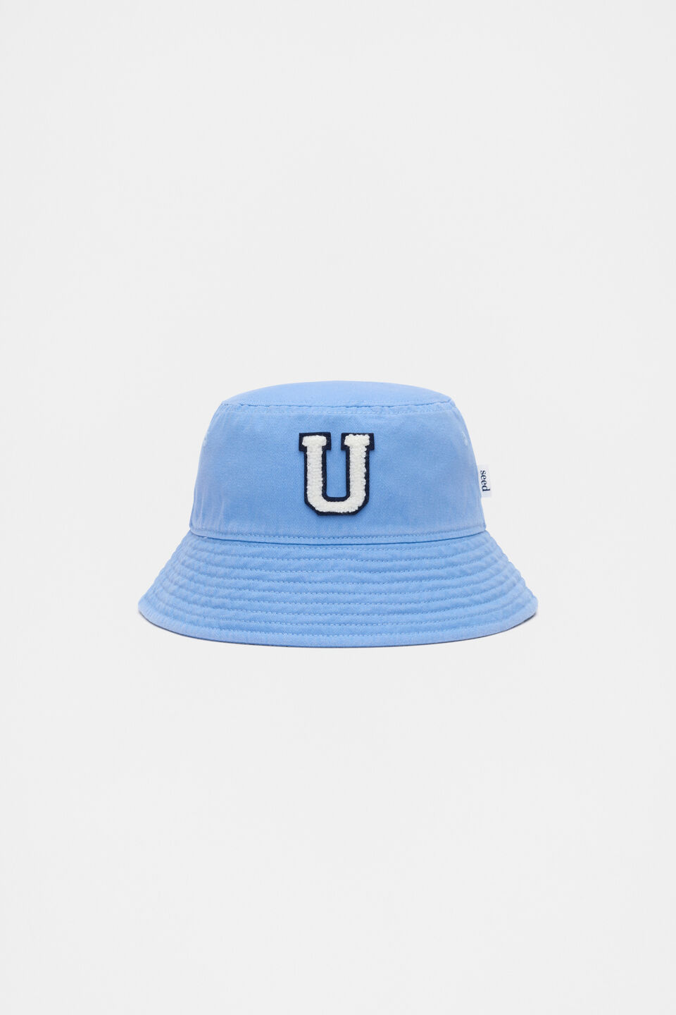 Blue Initial Bucket Hat  U