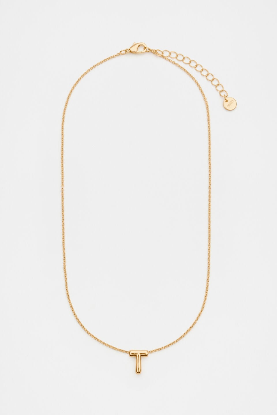 Bubble Letter Necklace  T