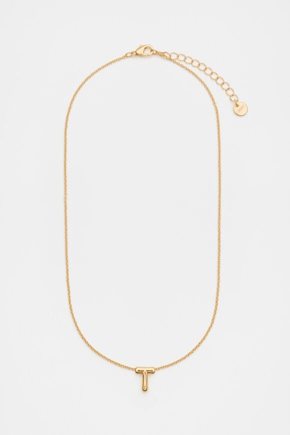 Bubble Letter Necklace  T  hi-res