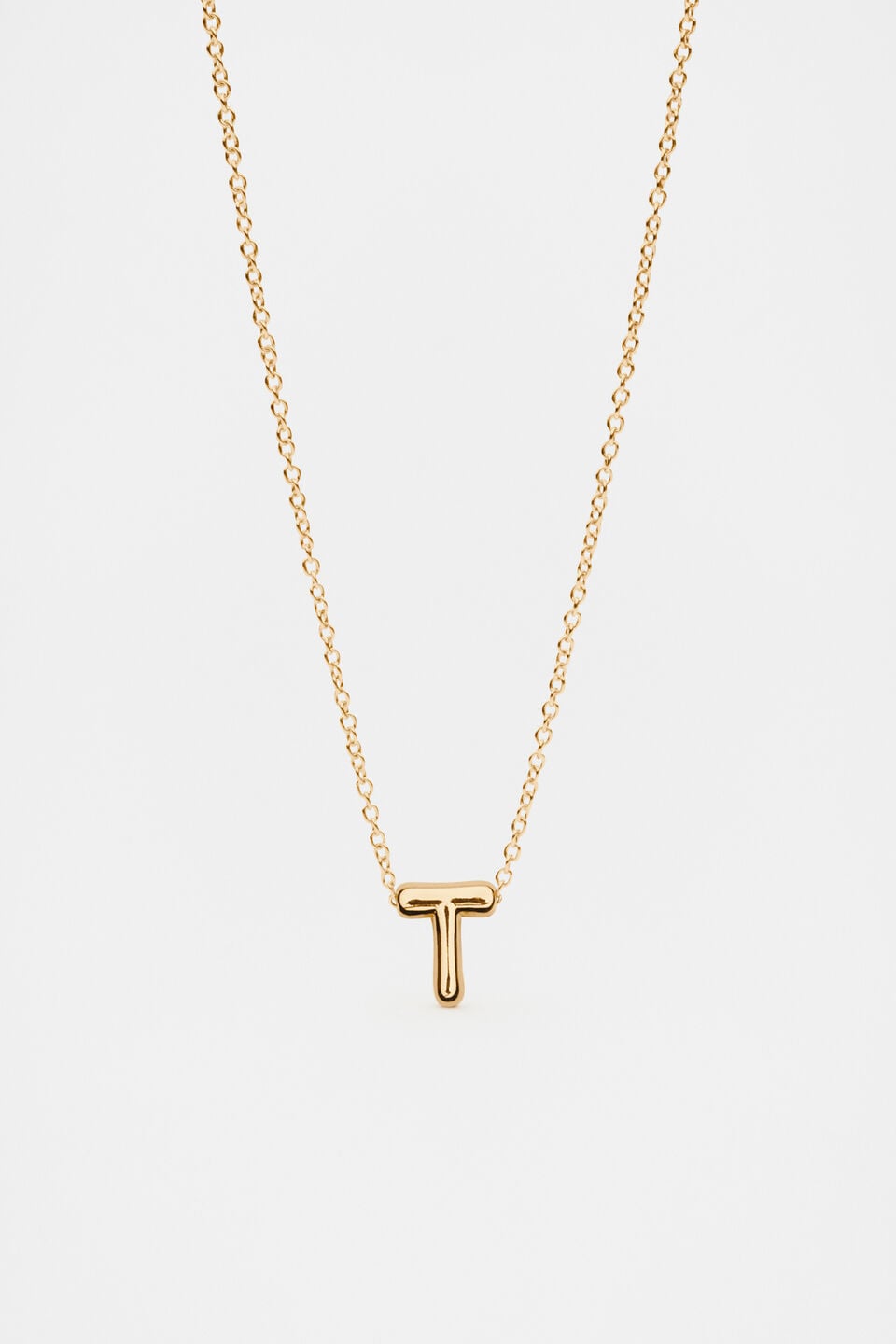 Bubble Letter Necklace  T